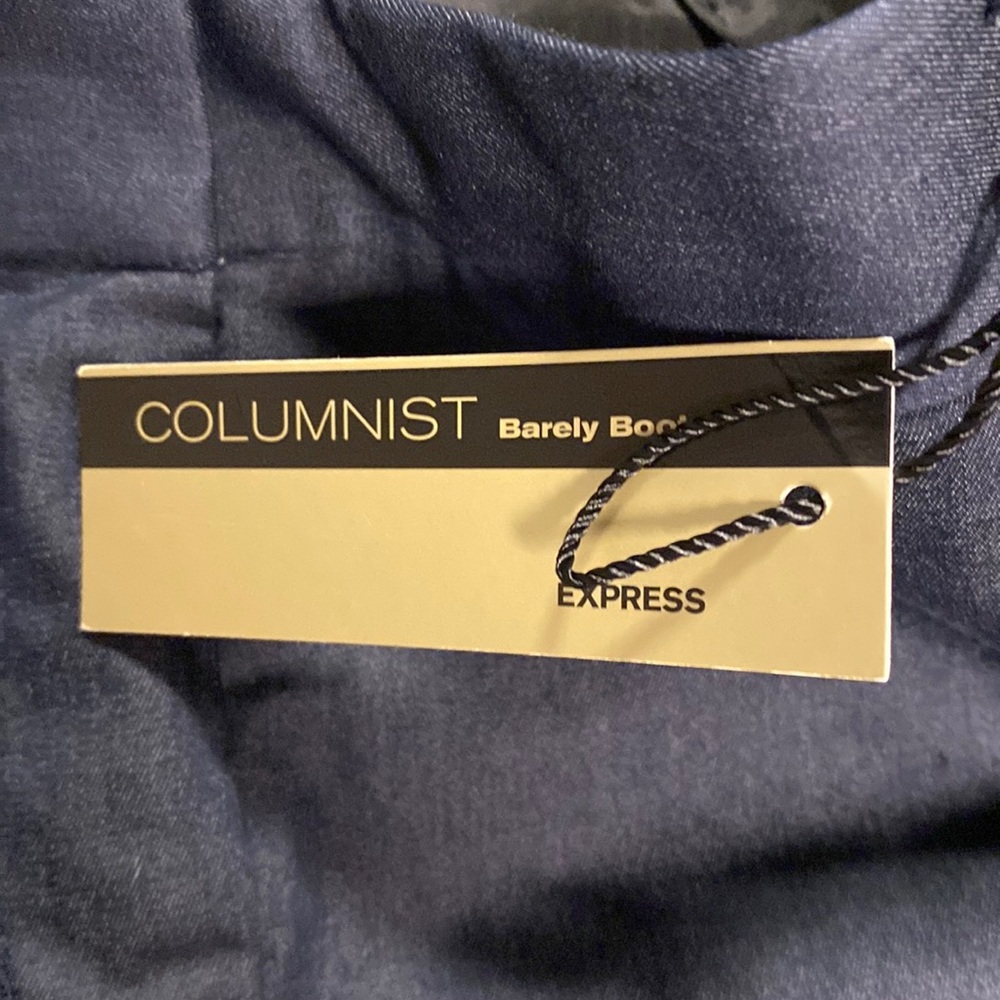 Express Columnist Pant, Barely Boot Cut, Nwt. Dar… - image 3